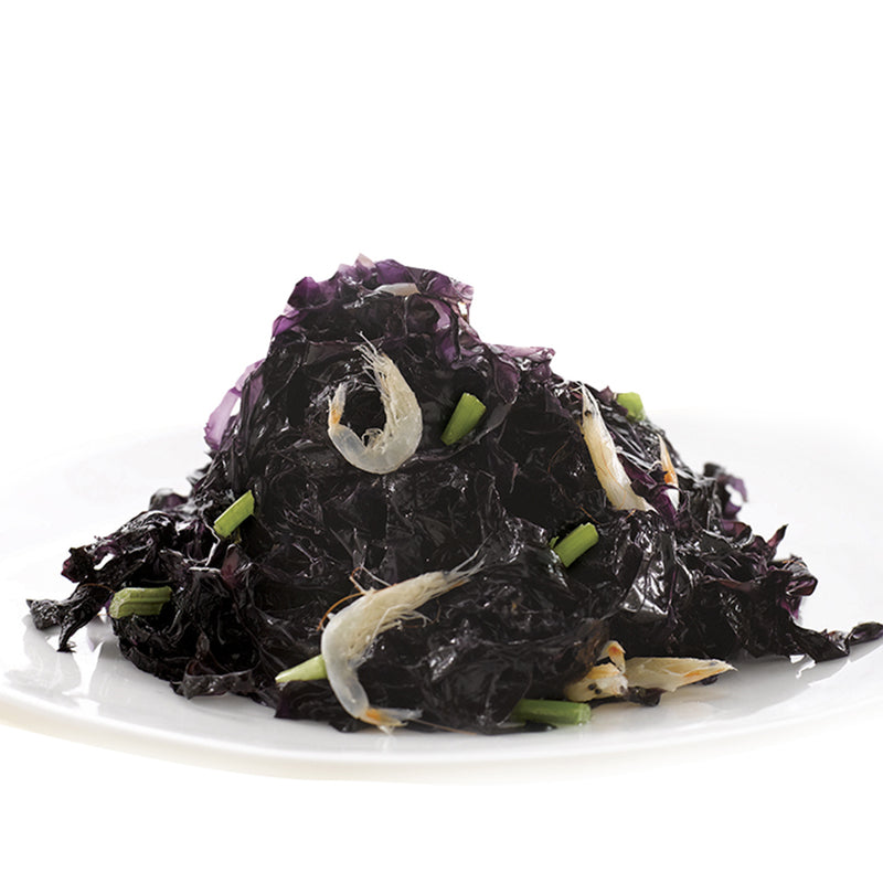 Seaweed and Mini Shrimps Dressed with Sauce