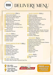 Niu Aura (price/pax, minimum of 5pax per set of order)