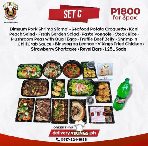 Vikings SM Megamall Feast for 3 - SET C