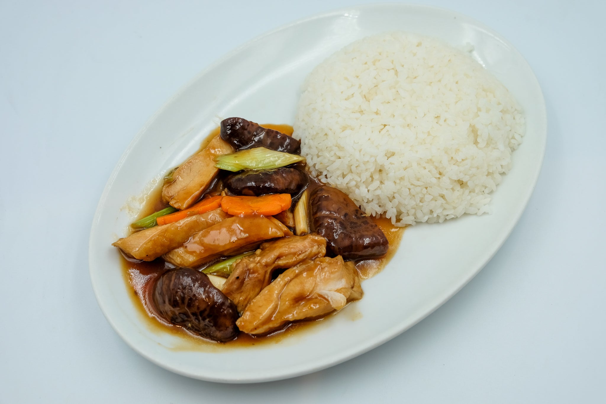 Chicken w/ Mushrooms Rice Topping