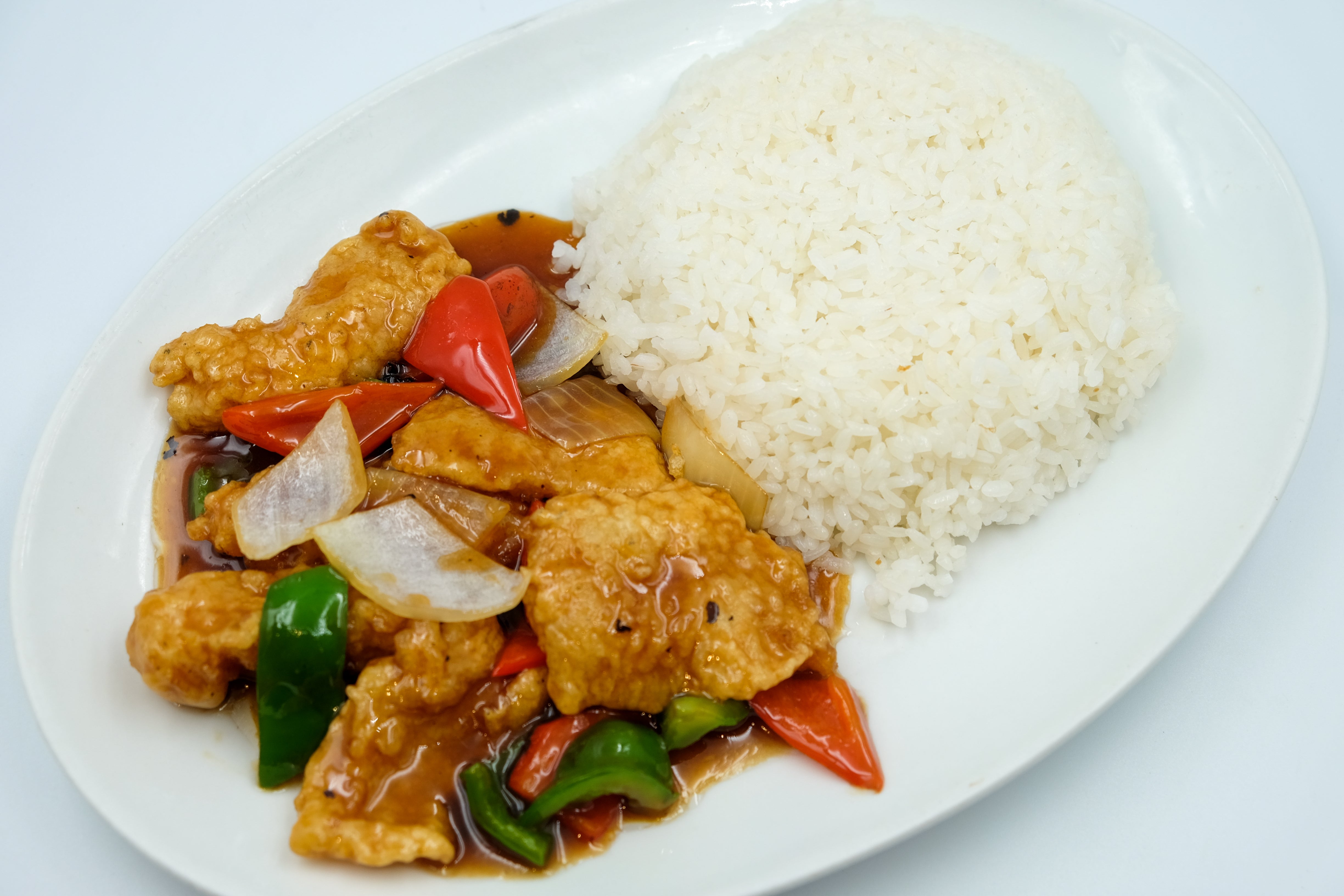 Fish Fillet w/ Tausi Sauce Rice Topping