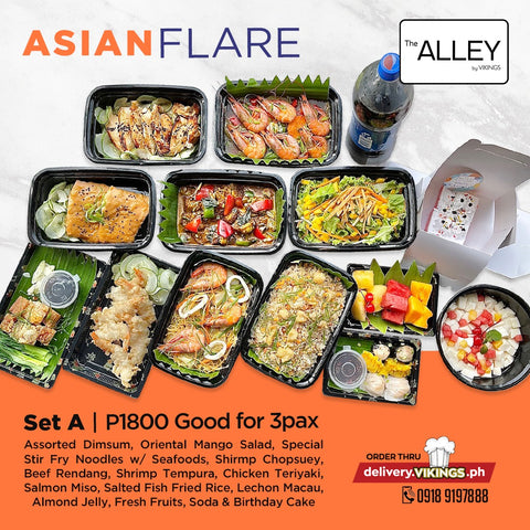(Set A) Asian Flare  Good For 3 pax