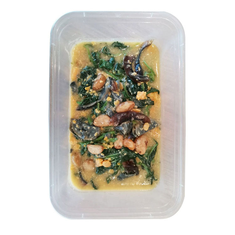 Spinach W/ Salted Egg And Century Egg